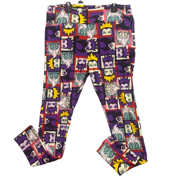 Disney Villians Leggings Womens Medium LuLaRoe AOP Workout Athleisure Comfort - Picture 1 of 8